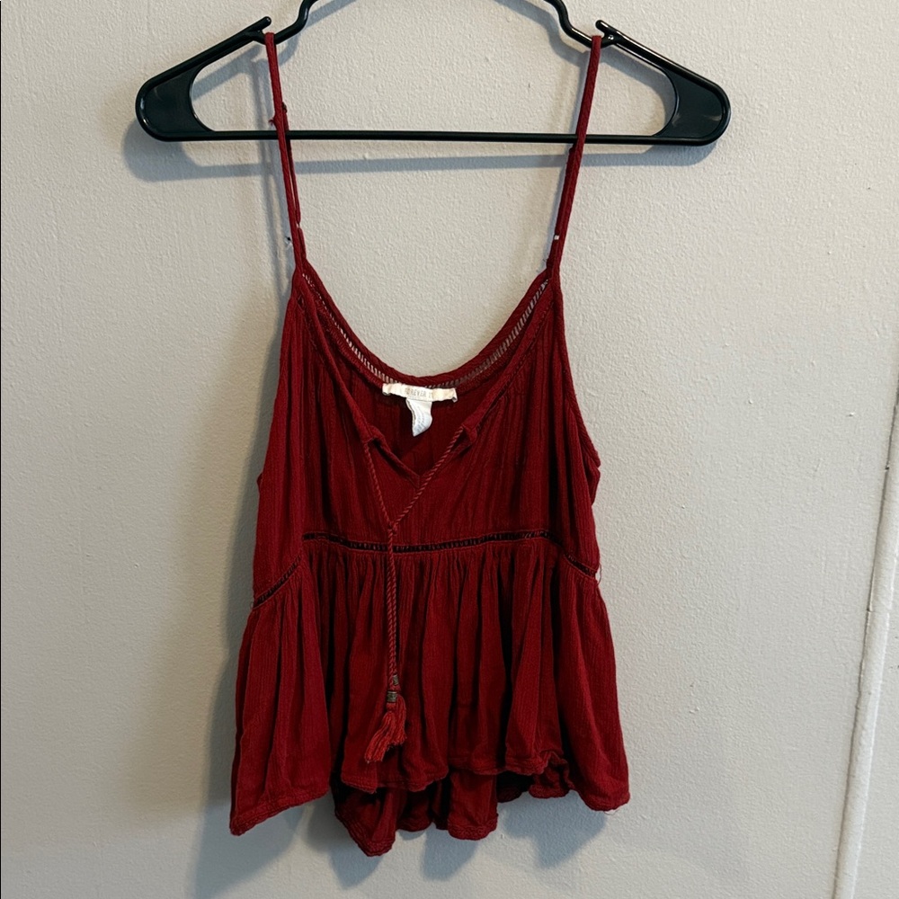 Forever 21 Burgundy Camisole Top